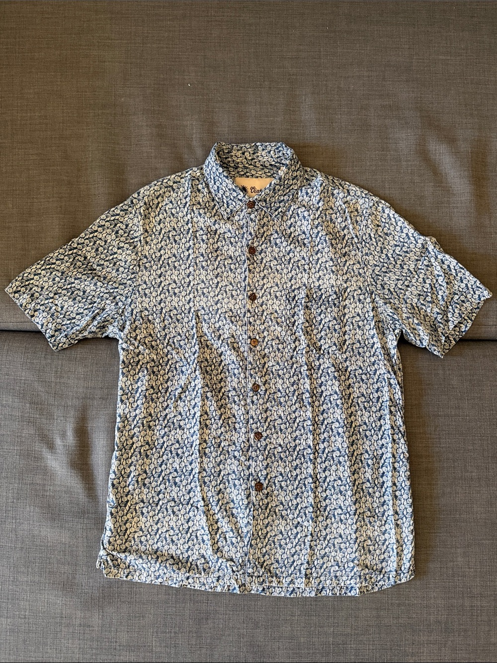 Vintage Silk Button-Up Shirt